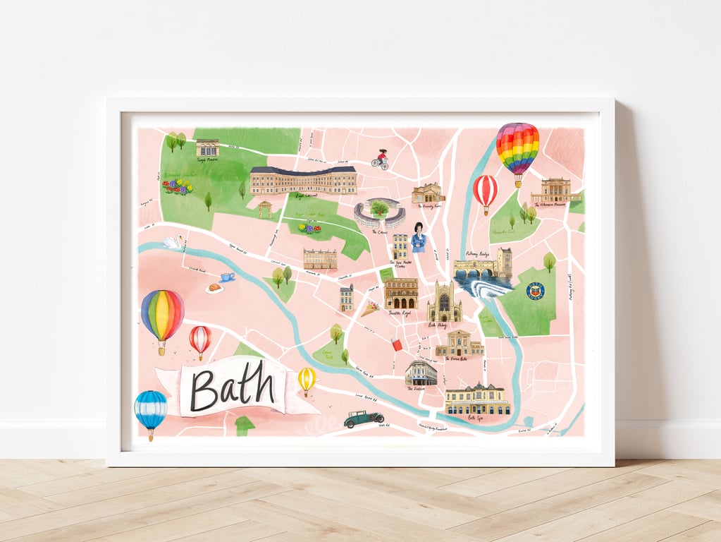 Bath Illustrated Map 