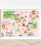 Bath Illustrated Map  - Image 1
