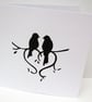 Paper Cut Love Birds - Valentine's Day Card, Wedding, Anniversary, Engagement - Image 3