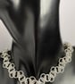 Zig Zag Sterling Silver Chainmaille Chain Choker Necklace in Three Lengths - Image 2