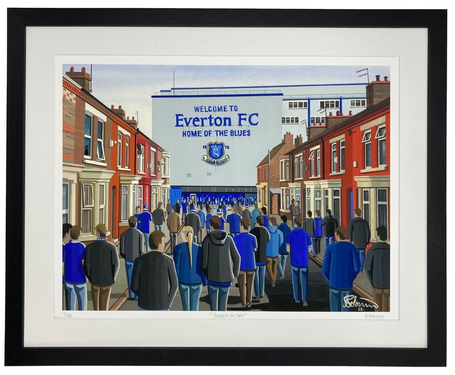Everton. Limited Edition Fine Art Print Football Club FC, Stadium Supporter Gift