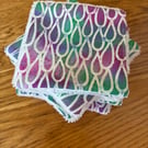 Raindrops Print Reusable Makeup Remover Wipes