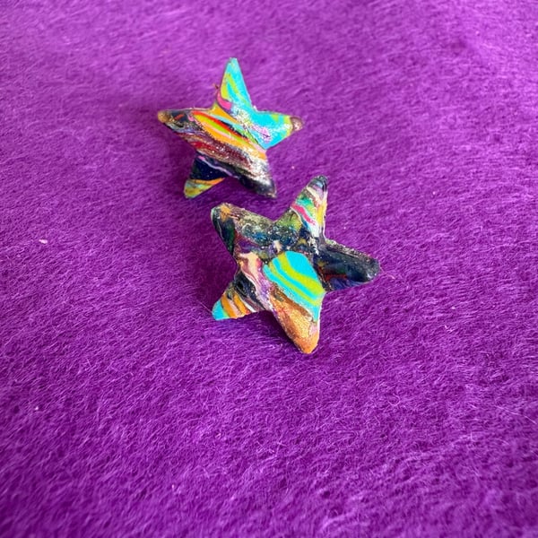 Handmade Polymer Clay Earrings – Colourful, Lightweight & Unique