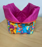 Bright Abstract Print Quilted Fabric Box Shape Washbag - Image 7