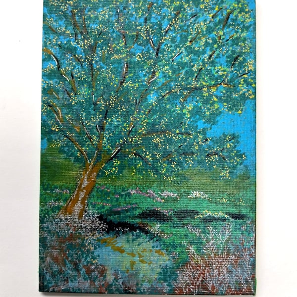 Busy Blossom - original unframed painting