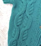 Hand Knitted Chunky Cabled Short Sleeved Cardigan, Gift Ideas for Children - Image 7