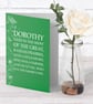 Wizard of Oz Greetings Card Literary Gift - Dorothy Word Art Card - Image 3