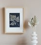 A unique handmade Cyanotype Photogram- Sweet Cicely Leaf, - Image 5