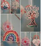 3 Wooden Decorations choose from 6 - Image 1