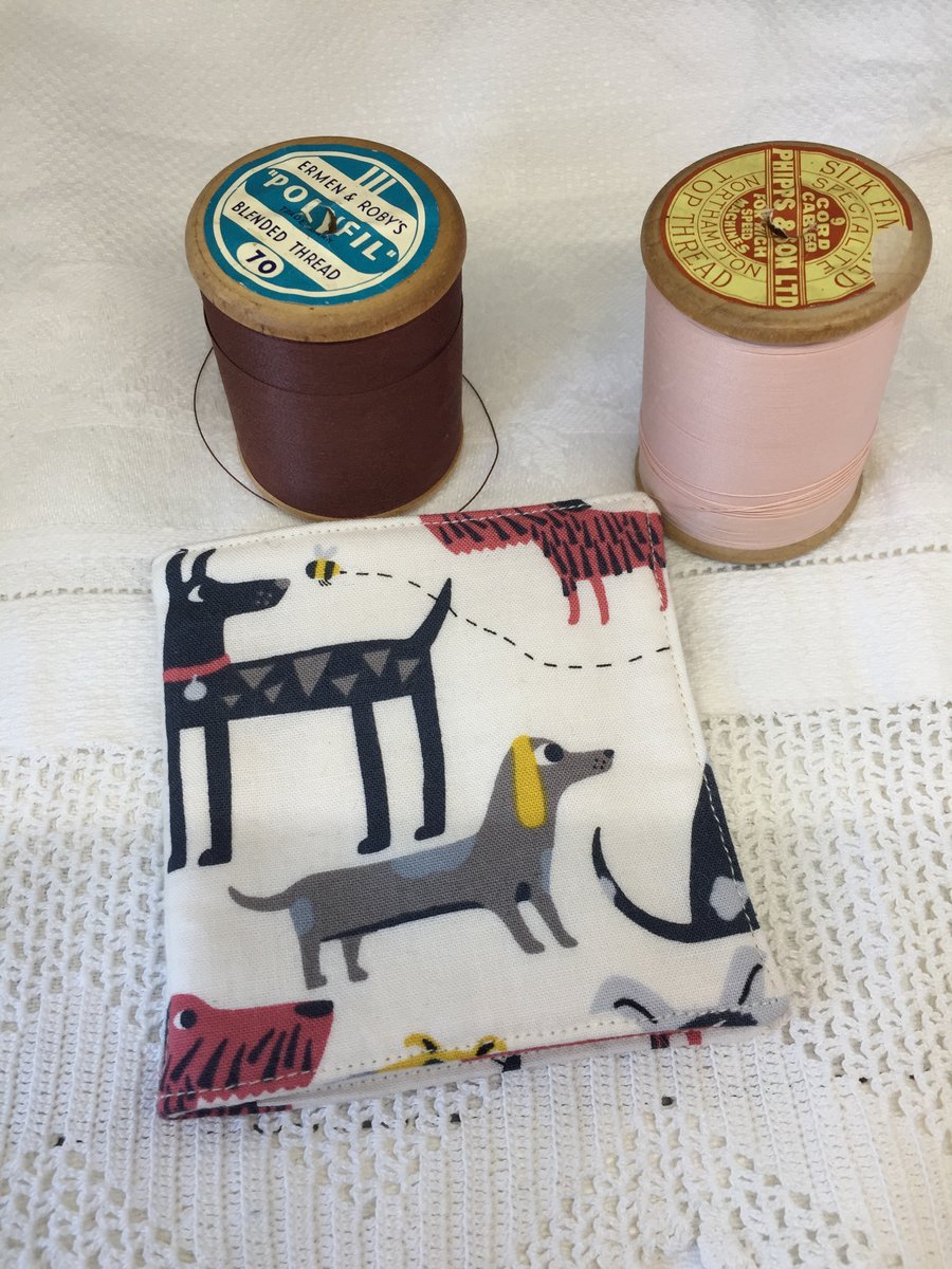 Dog fabric Needle Case