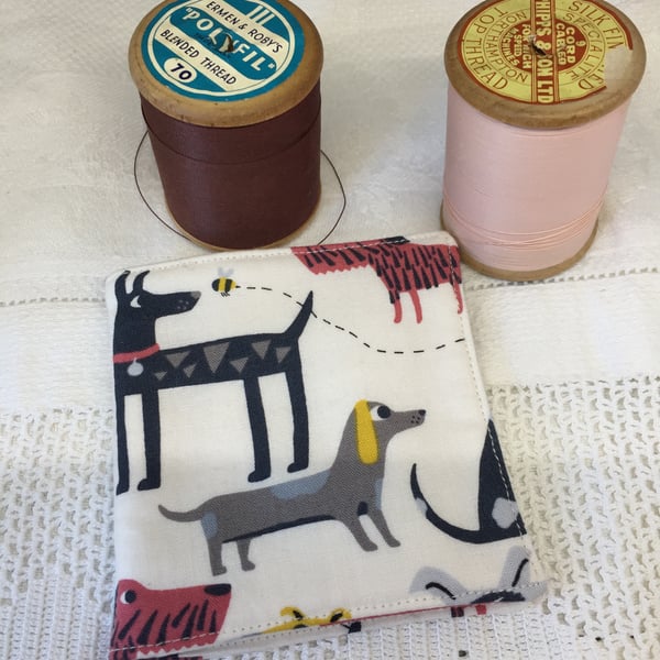 Dog fabric Needle Case