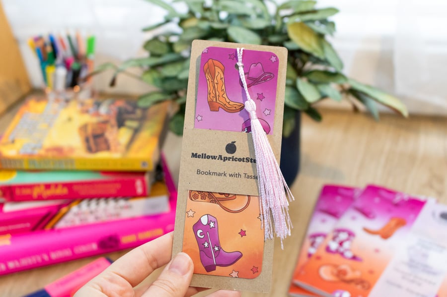 Cowgirl Bookmark with Tassel