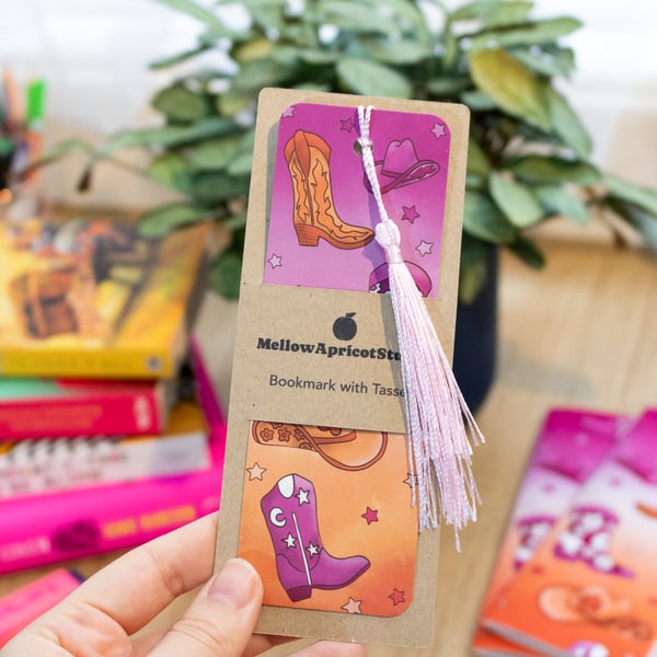 Cowgirl Bookmark with Tassel