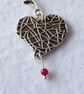 Gothic Entangled Heart Earrings - Image 4