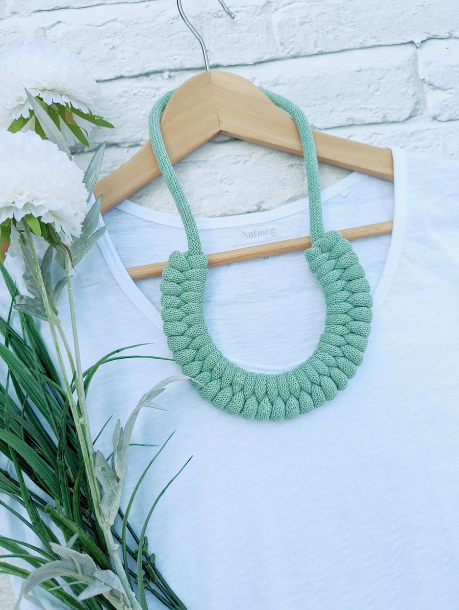 Aloe Woven Necklace - Braided Rope