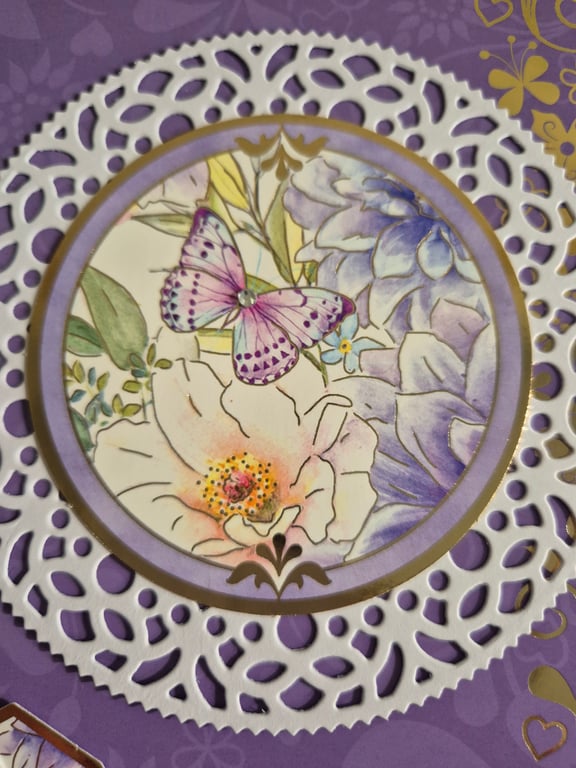 Hunkydory handmade ladies birthday card