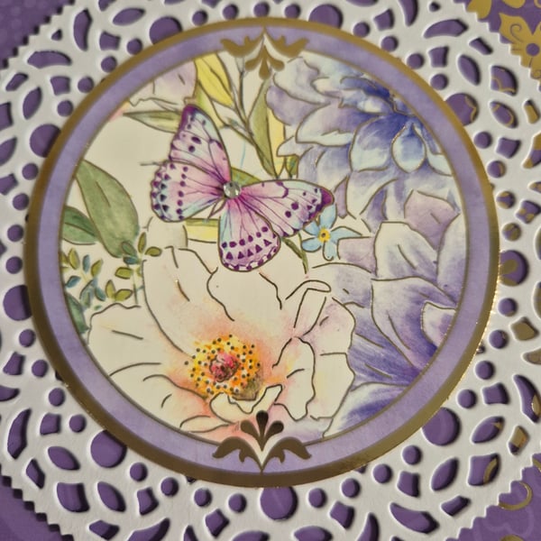 Hunkydory handmade ladies birthday card