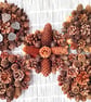 Christmas table, mantle piece, wall, small 'roundel' cone wreath - Image 2