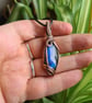 Blue Natural Labradorite Copper Unisex Necklace Pendant Gift Crystal Jewellery  - Image 4