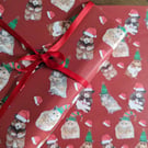Hamster Christmas wrapping paper