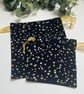  Reusable Fabric Christmas Gift Bag Set, Storage Bag, Beauty Bag - Image 2