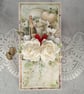 Luxury Handmade Wedding Card. Romantic 3D Wedding Card in Kraft Window Box(G) - Image 1