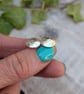 Sterling Silver Dome Disc Stud Earrings with Leaf Pattern - JBJ3037 - Image 4