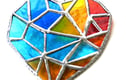 Stained Glass Suncatchers Hearts Love