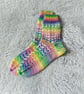 Hand Knitted Ladies' Socks, Patterned Pastel Socks, Beautiful Footwear - Image 5