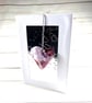 Fused glass keepsake valentines card