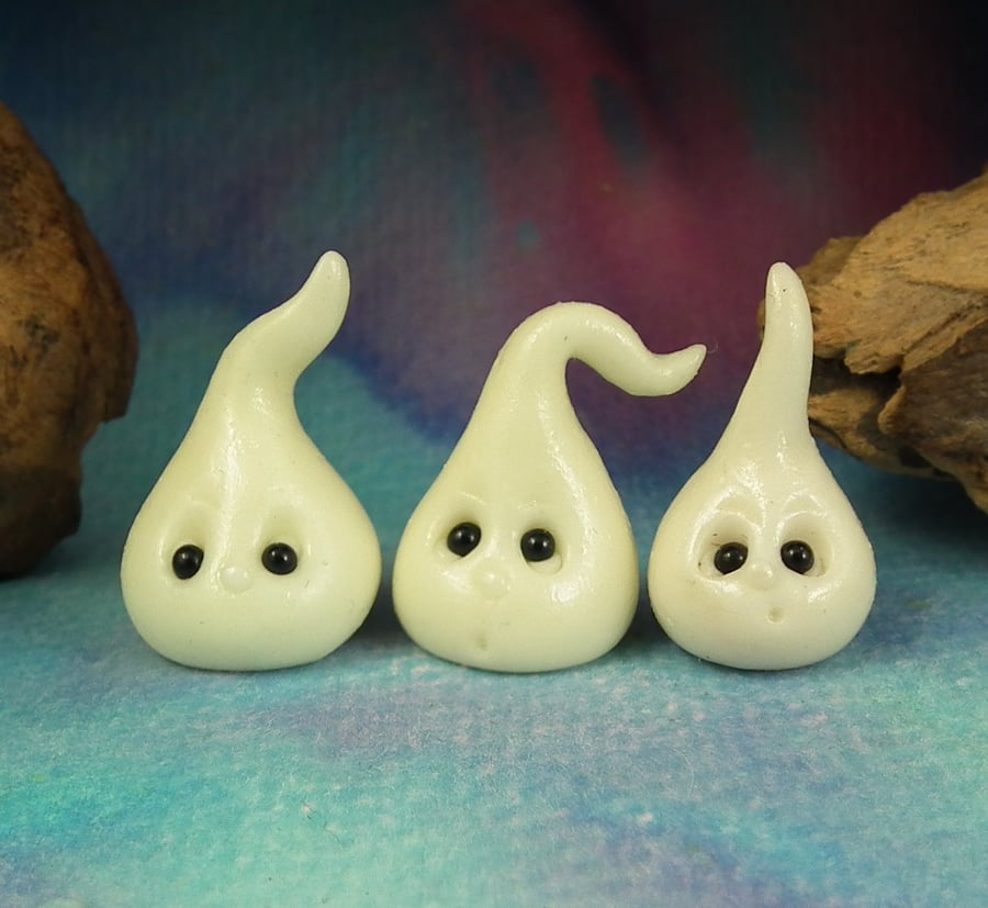 Trio of GlowBugs Magic! OOAK Sculpt by artist Ann Galvin