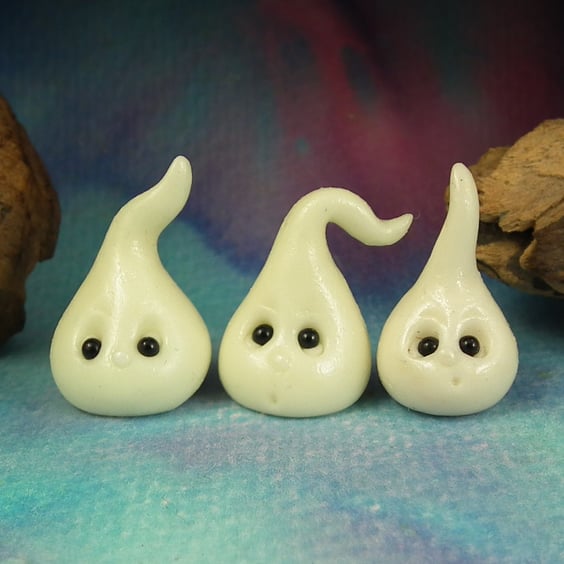 Trio of GlowBugs Magic! OOAK Sculpt by artist Ann Galvin