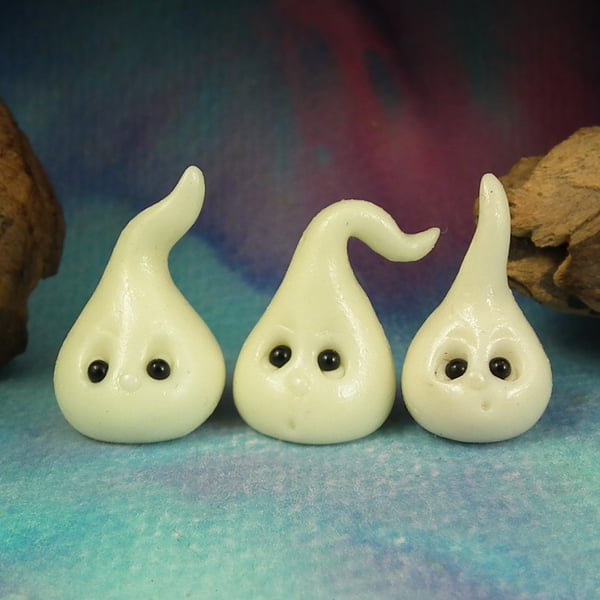 Trio of GlowBugs Magic! OOAK Sculpt by artist Ann Galvin