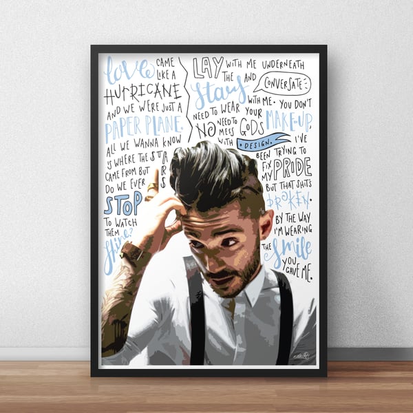 Jon Bellion INSPIRED Poster, Print with Quotes, Lyrics