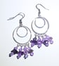 Amethyst Chandelier Earrings - UK Free Post - Image 2