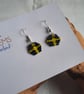 St David's Flag Themed Beadwork Earrings - Image 1