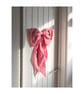 Red & white Ginham oversized bow - Image 3