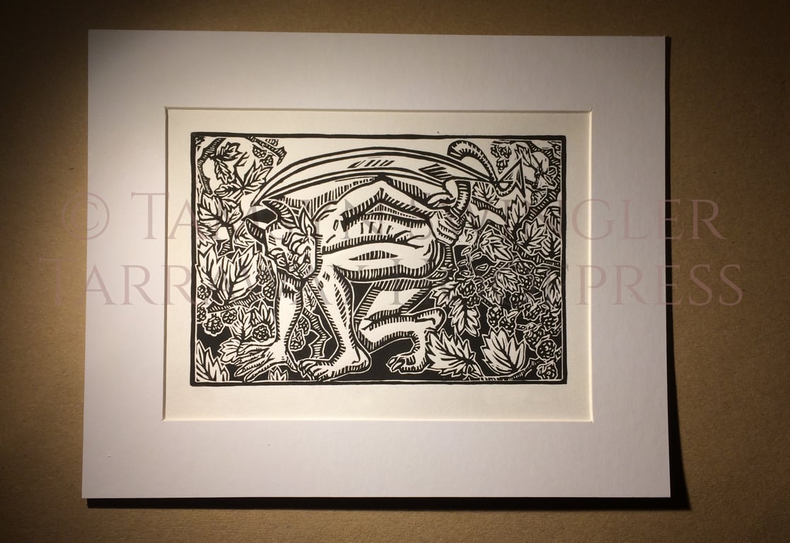 September's End - Limited Edition - Lino print Original