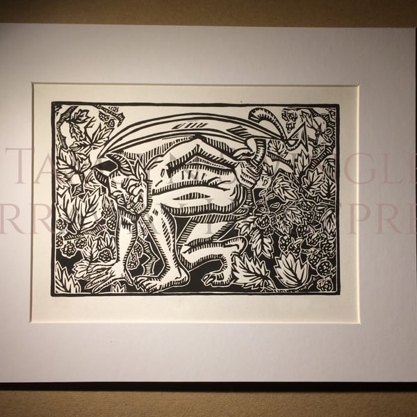 September's End - Limited Edition - Lino print Original