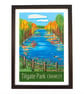 Crawley Tilgate Park travel poster print by Susie West - Image 2