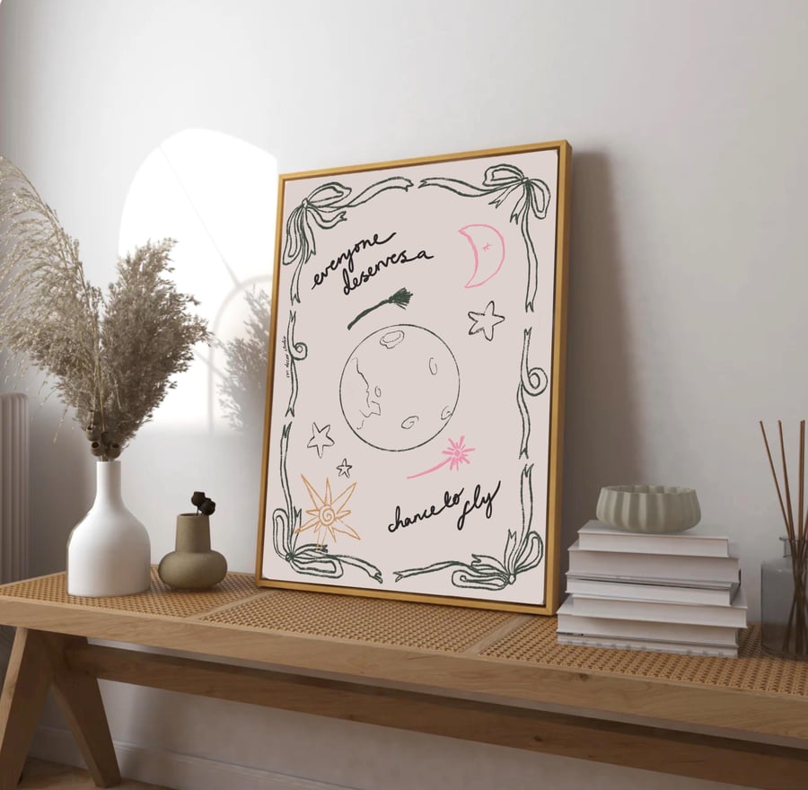 Everyone Deserves A Chance To Fly Art Poster