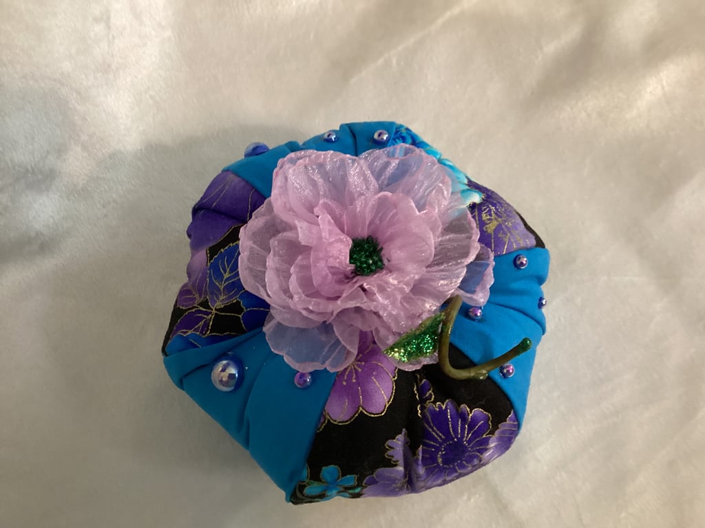 Stuffed pumpkin, fabric pumpkin, blue pumpkin, Halloween ,