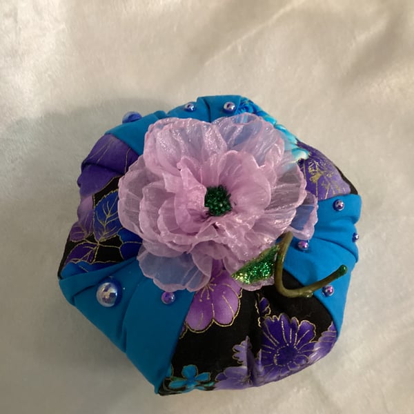 Stuffed pumpkin, fabric pumpkin, blue pumpkin, Halloween ,
