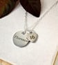 Silver 16th Birthday Name & Age Necklace