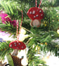 Ceramic hand painted toadstools.  - Image 2