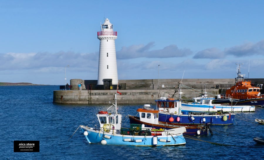 Tea Towel Donaghadee Harbour Co Down
