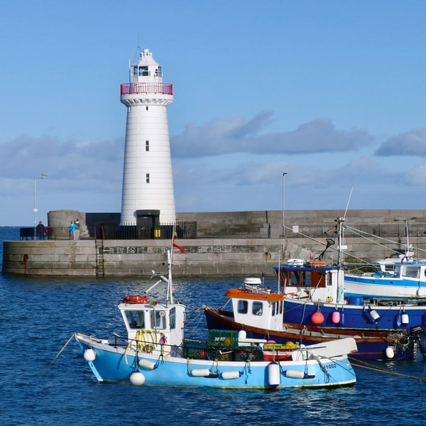 Tea Towel Donaghadee Harbour Co Down