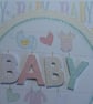 Neutral New Baby Card - Washing Line - Image 5