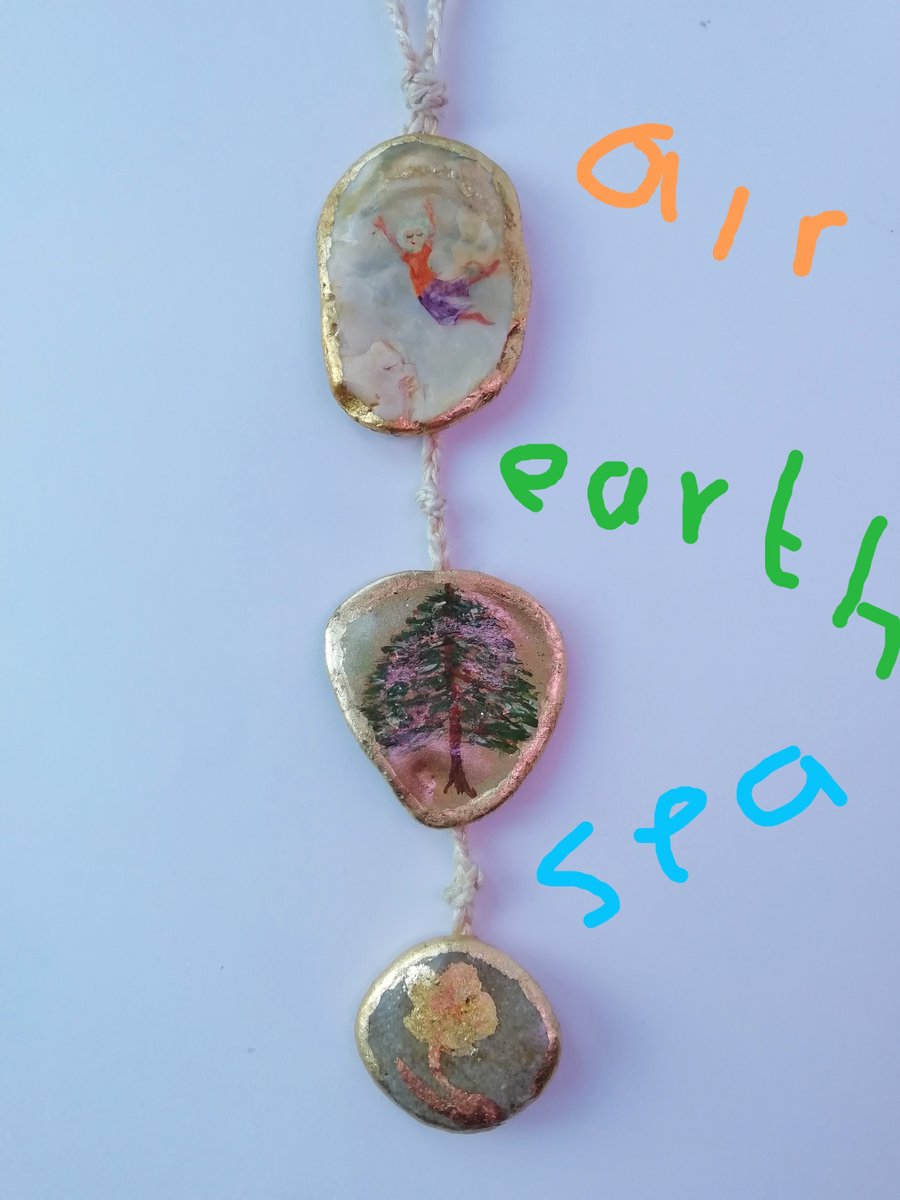 Air,earth,sea. Shell hanging decoration
