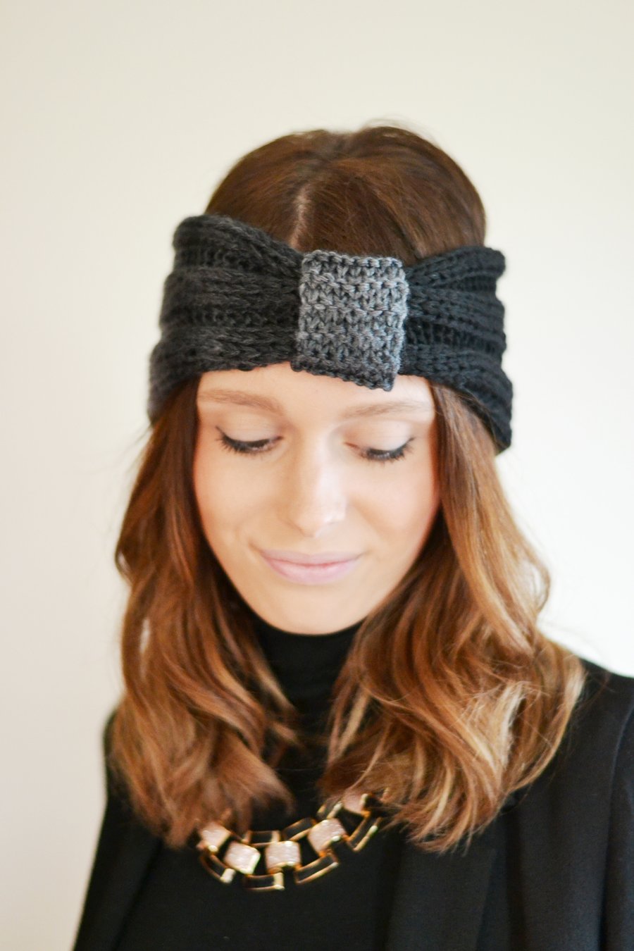 Knitted Turban Style Headband  Earwarmer 